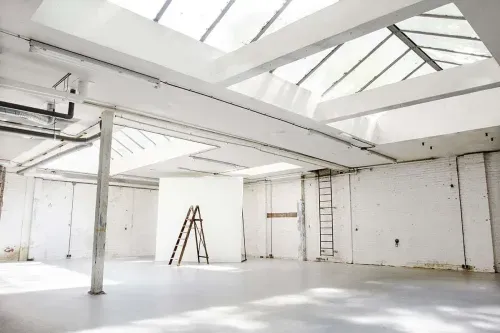 Bright Industrial Studio With Skylights