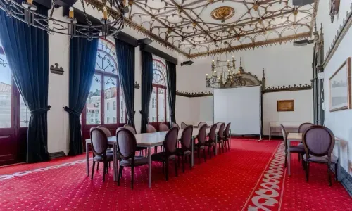 Neoclassical Drawing Room With Ornate Ceiling