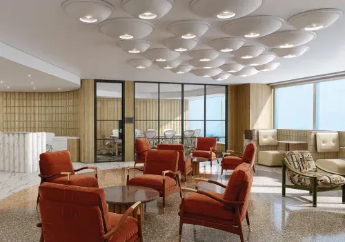 Sleek Marble Interiors With Skyline Views