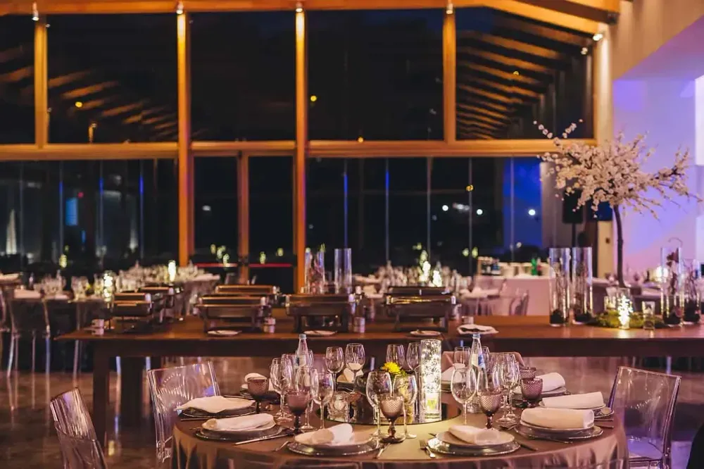 Stunning Glass-Walled Venue With Garden Views