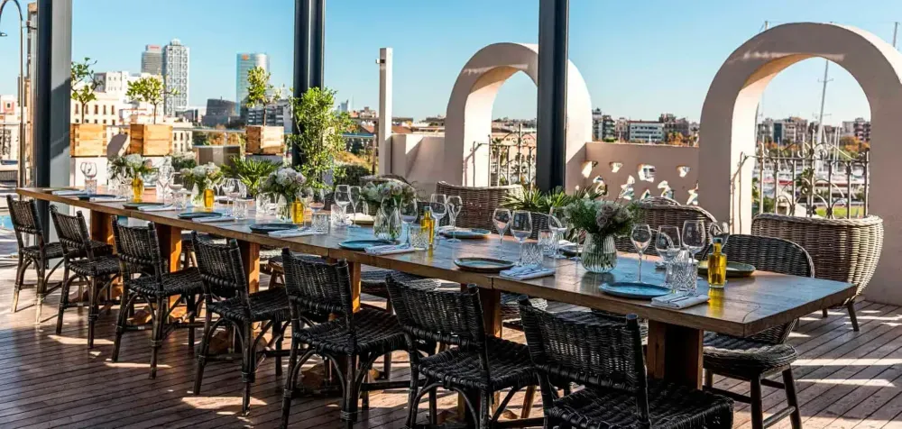 Chic Rooftop Terrace With Scenic Views