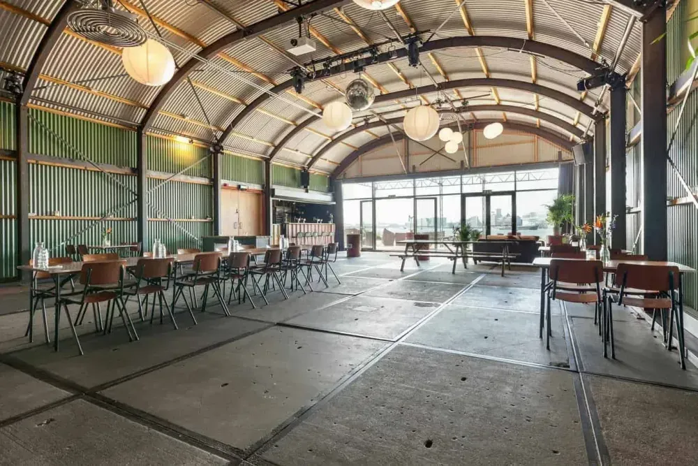 Hip Waterfront Venue With an Industrial-Chic Design