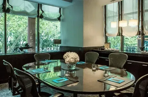 Luxe Intimate Boardroom With a Serene View