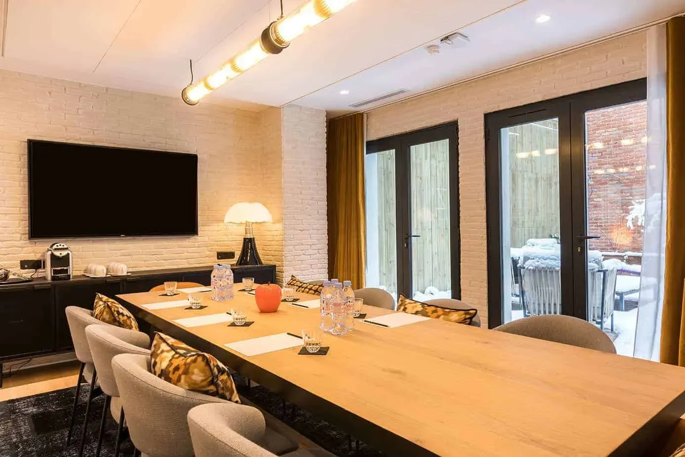 Rustic Looking Conference Room Chic meeting room with a rustic look