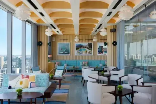 Chic Rooftop Venue With Palm Springs Vibes