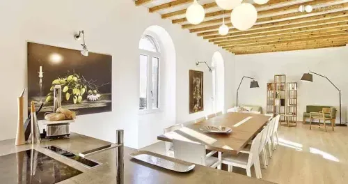 Warm Scandinavian-Inspired Room for Intimate Luncheons