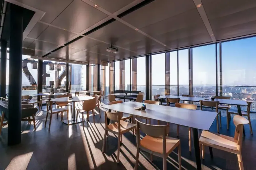 Panoramic Rooftop Venue With Modern Minimalism