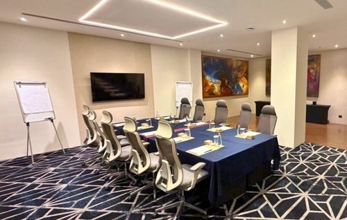 Spacious Meeting Room With Breakout Area for Team Sessions