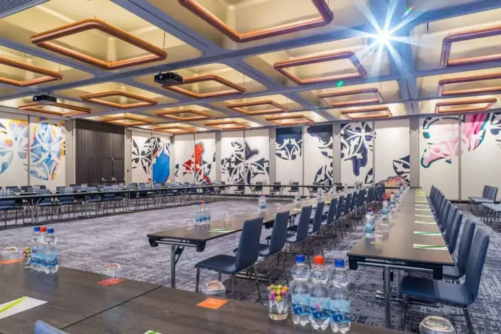 Sleek Venue With Artistic Accents
