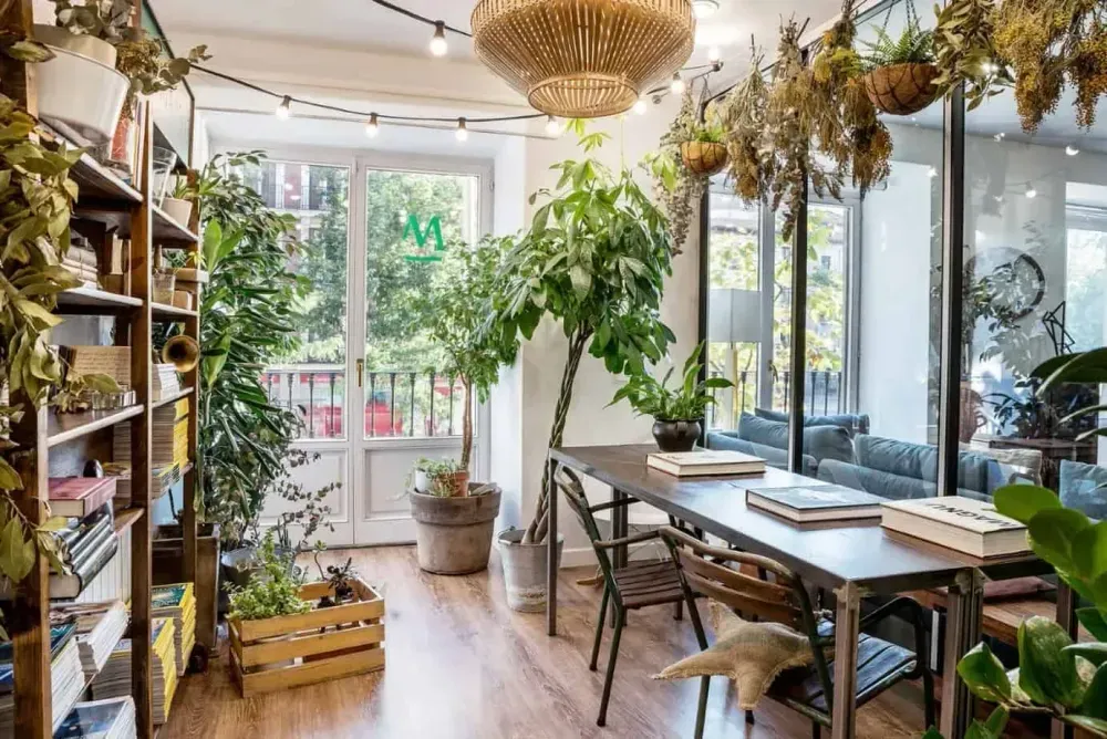 Lush Greenhouse With a Bohemian Charm