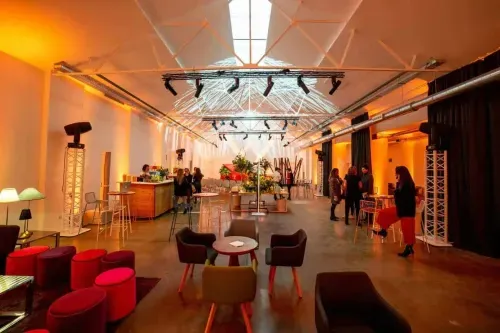 Dynamic Event Venue With Striking LED Lighting for High-Energy Corporate Affairs
