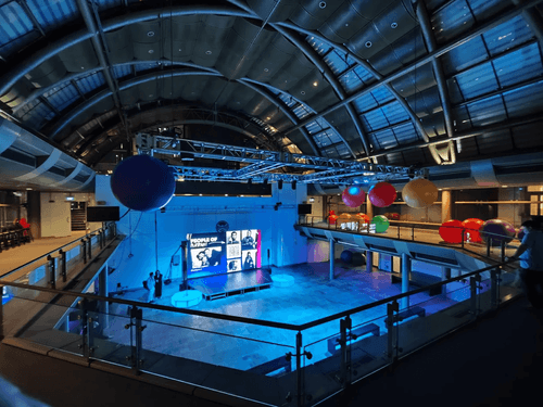 Skyward Two-Storey Glass Dome With Urban Panoramas for Visionary Leadership Forums