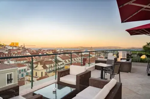 Sunset-Soaked Rooftop With Stunning Panoramic Views